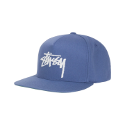 Stussy Big Stock Point Crown Cap Light Royal