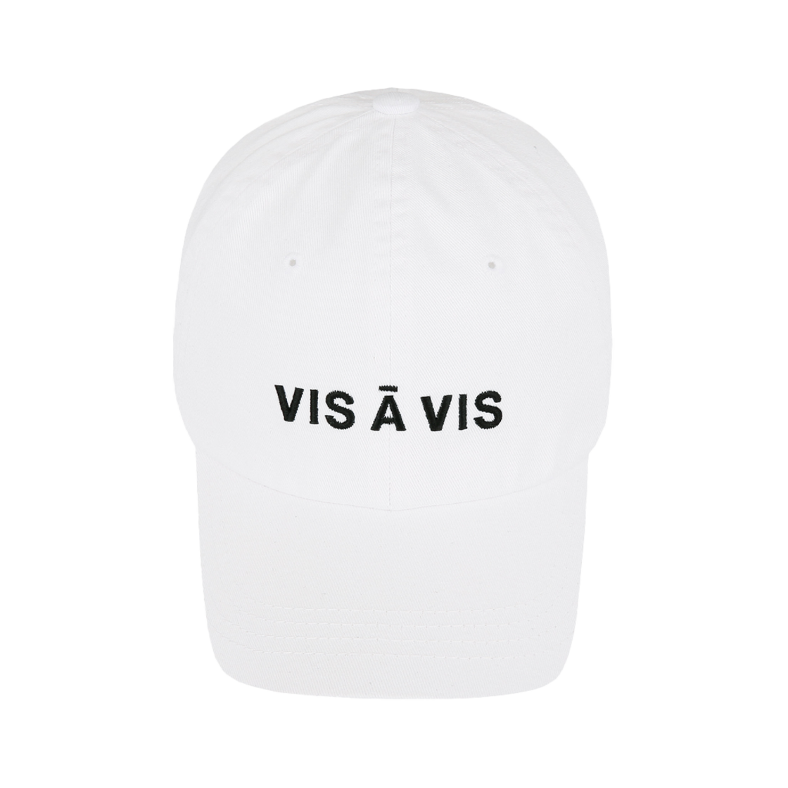 222-5001-10 VIS A VIS V Logo Ball Cap White