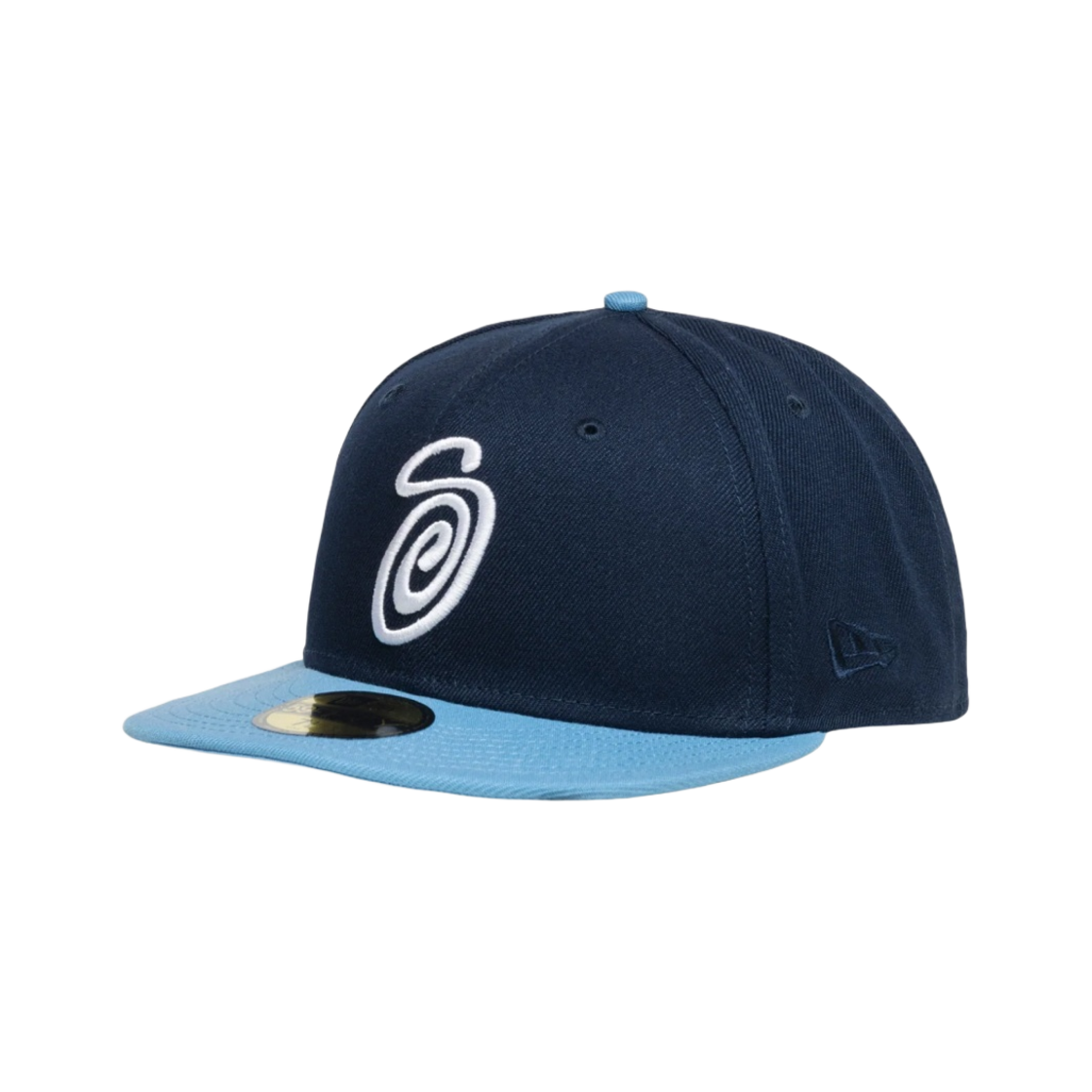 스투시 컬리 S 59피프티 뉴에라 캡 오션 스카이 블루(Stussy Curly S 59Fifty New Era Cap Ocean Sky Blue) - 2