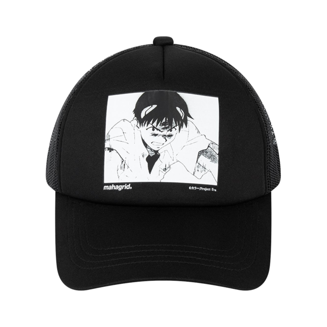 마하그리드 x 에반게리온 신지 메쉬 캡 블랙(Mahagrid x Evangelion Shinji Mesh Cap Black)