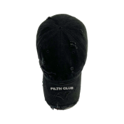 Project G/R Distressed Filth Club Cap Washed Black
