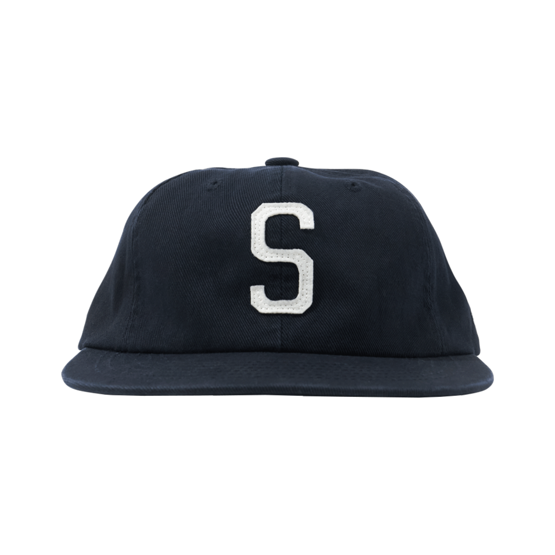 【Hello Sunrise】S Logo Cotton Relaxed Fit 6Panel Cap 헬로선라이즈 S 로고 코튼 릴랙스 핏 6패널 캡_딥 블루 | Hello