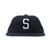 Hello Sunrise S Logo Cotton Relaxed Fit 6Panel Cap Deep Navy