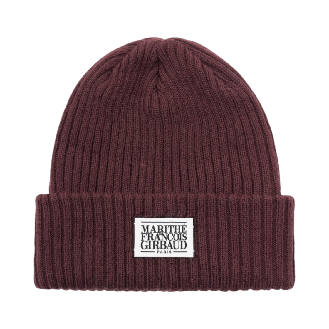- Marithe Francois Girbaud Classic Logo Beanie Burgundy