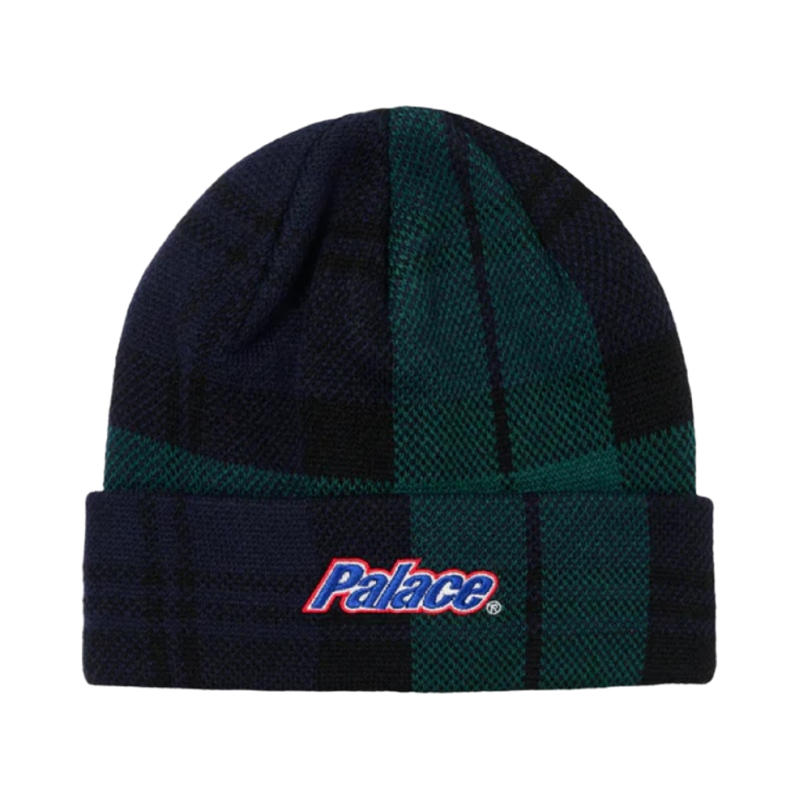 - Palace Lowercase Cuff Beanie Blackwatch Check - 23FW