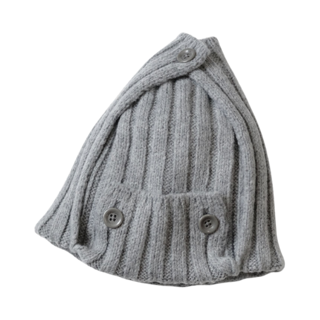 캐피탈 5G 울 3x3 립 헌팅 니트 캡 라이트 그레이