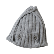 Kapital 5G Wool 3x3 Rib Hunting Knit Cap Light Gray
