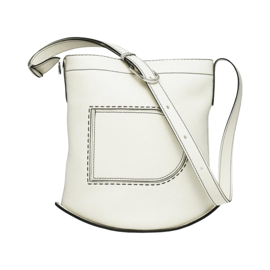 델보 팽 데일리 MM 서피케 토뤼옹 아이보리 블랙(Delvaux Pin Daily MM Surpique Taurillon Ivory Black)