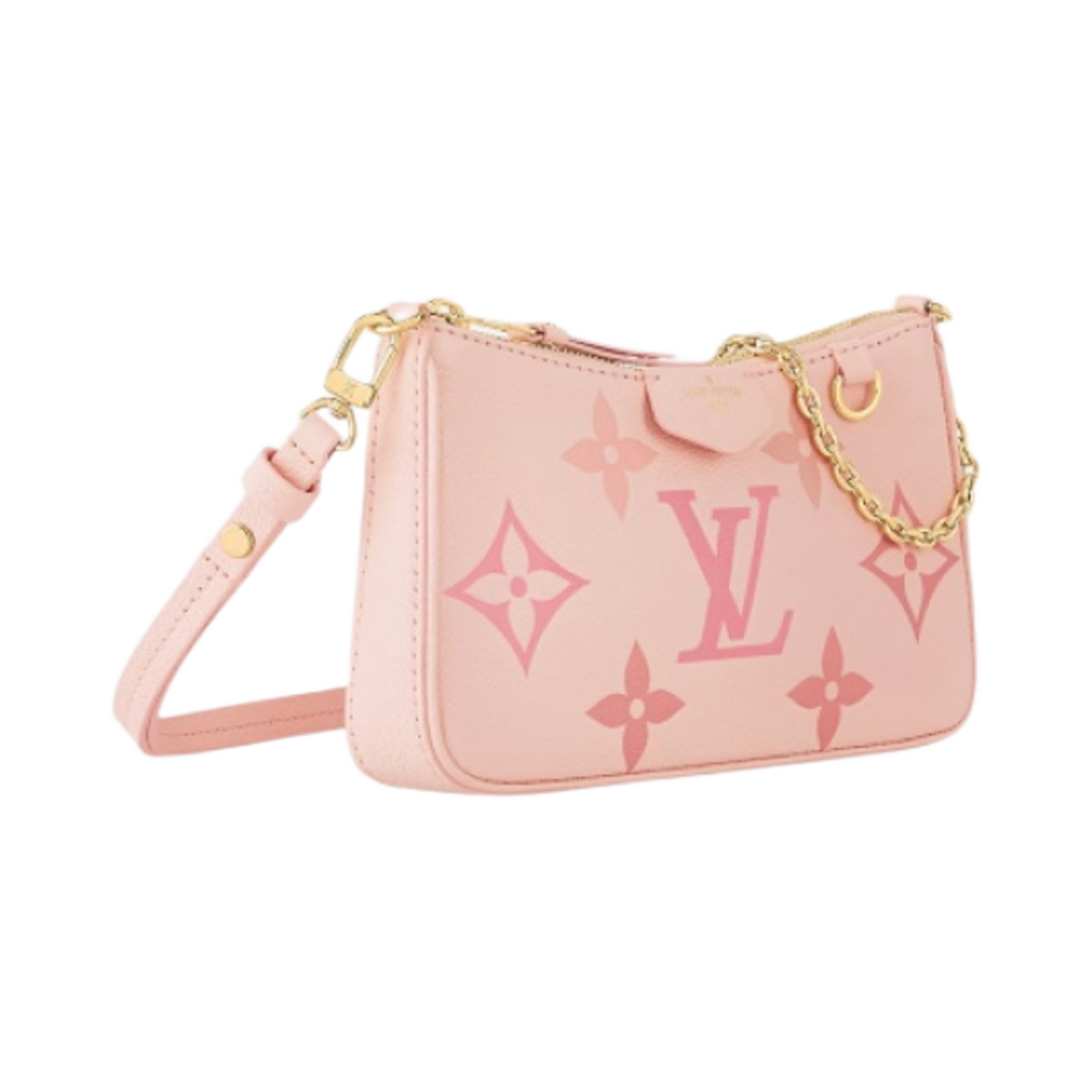 루이비통 이지 파우치 온 스트랩 모노그램 앙프렝뜨 그라디언트 핑크(Louis Vuitton Easy Pouch On Strap Monogram Empreinte Gradient Pink) - 2