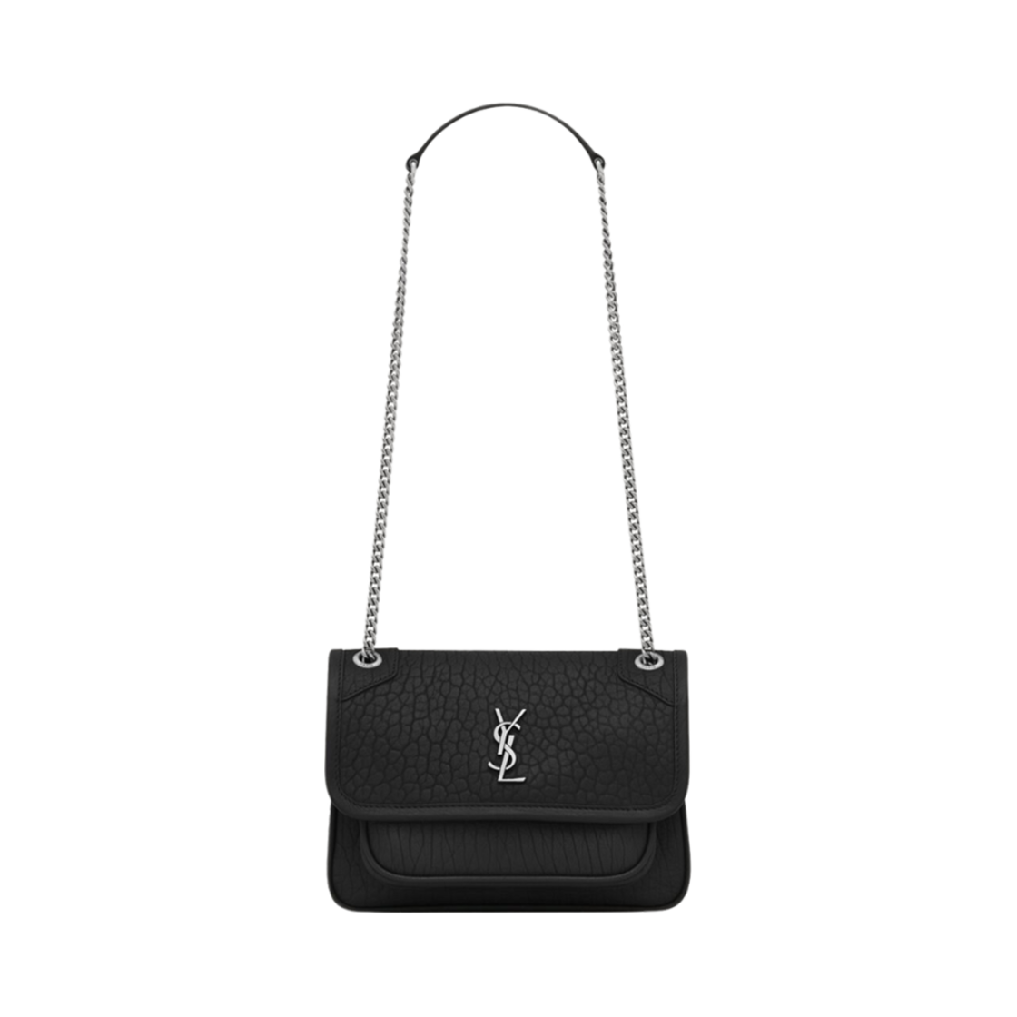 828736-AACIA-1000 Saint Laurent Niki Mini in Grained Lambskin Black