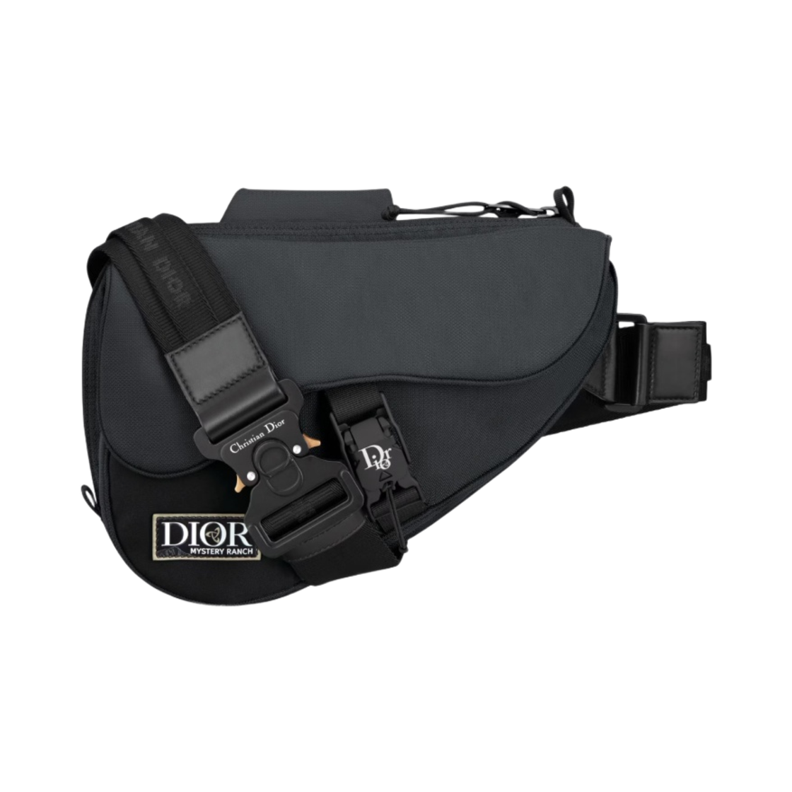 디올 바이 미스테리 랜치 새들 백 블랙 코듀라 나일론(Dior By Mystery Ranch Saddle Bag Black Cordura Nylon) - 1