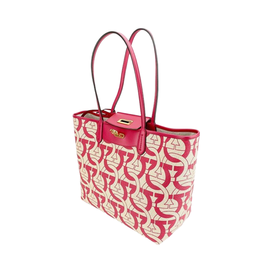 페라가모 간치니 로고 토트백 리브스(Ferragamo Gancini Logo Tote Bag Ribes) - 3