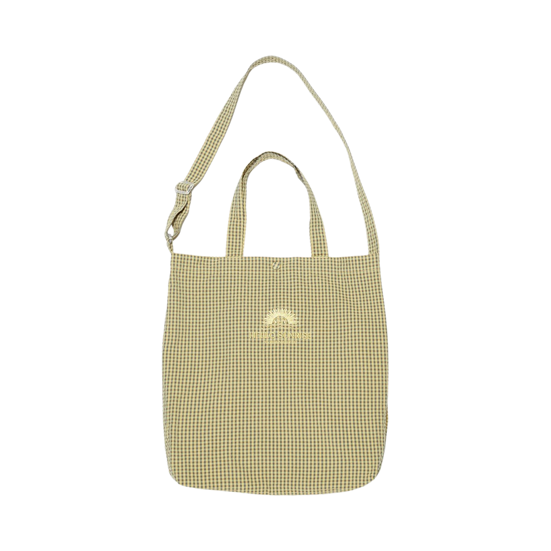 23HSACLC0007 Hello Sunrise 2way Bag  Lemon Check