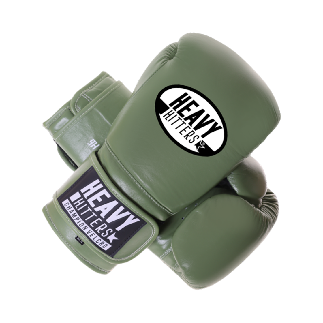 헤비히터 챔피언 벨크로 복싱 글러브 올리브 그린(Heavy Hitter Champion Velcro Boxing Gloves Olive Green)