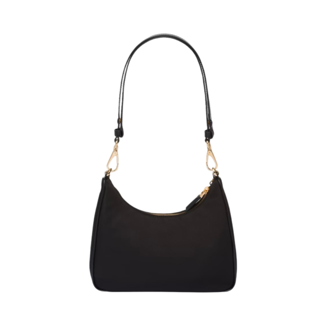 프라다 리나일론 브러쉬드 레더 미니백 블랙(Prada Re-Nylon and Brushed Leather Mini Bag Black) - 2