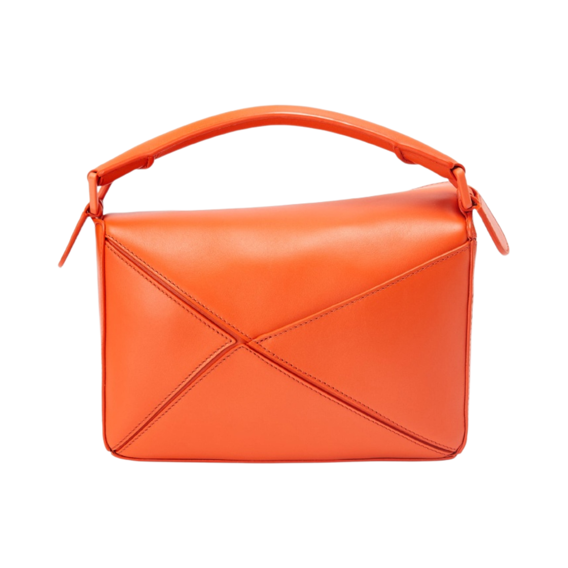 로에베 스몰 퍼즐백 사틴 카프스킨 오렌지(Loewe Small Puzzle Bag in Satin Calfskin Orange) - 4