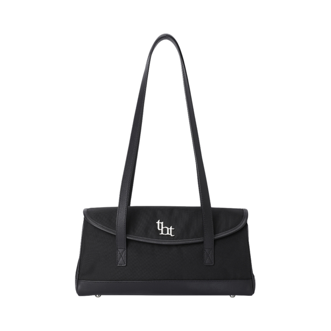 쓰리타임즈 아콘 숄더 백 블랙(Threetimes Acorn Shoulder Bag Black)