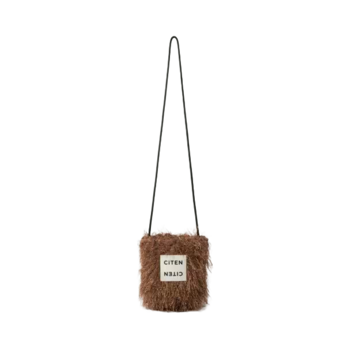 시텐 프린지 라운드 숄더 다크 브라운(Citen Fringe Round Shoulder Dark Brown)