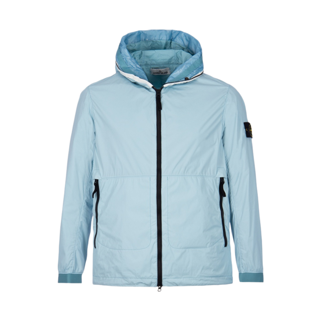 스톤 아일랜드 41131 스킨 터치 나일론 TC 가먼트 다이드 후드 블루종 아쿠아 - 22SS(Stone Island 41131 Skin Touch Nylon-TC Garment Dyed Hooded Blouson Aqua - 22SS) - 1