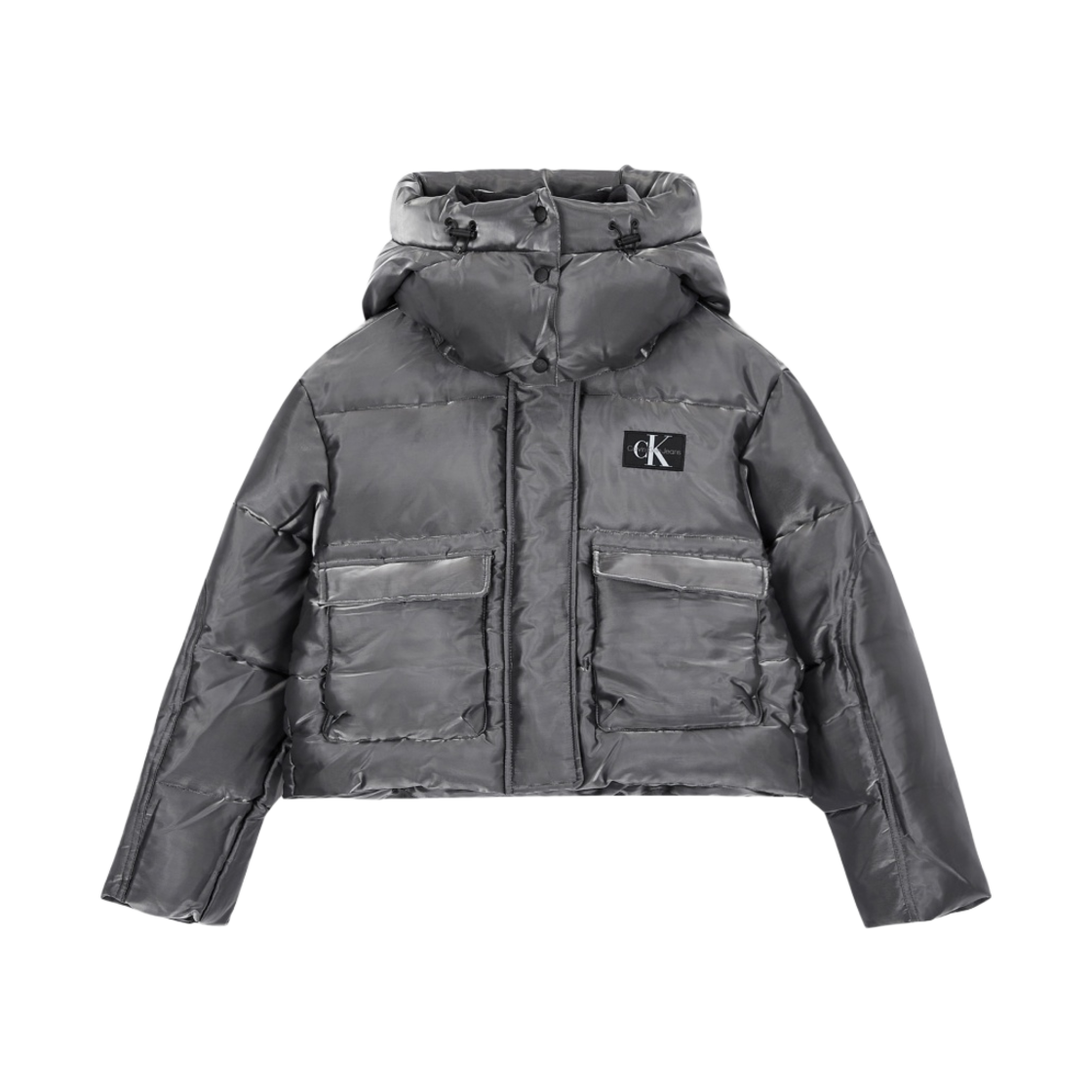 (W) 캘빈 클라인 진스 리퀴드 메탈 푸퍼 메탈((W) Calvin Klein Jeans Liquid Metal Puffer Metal) - 1