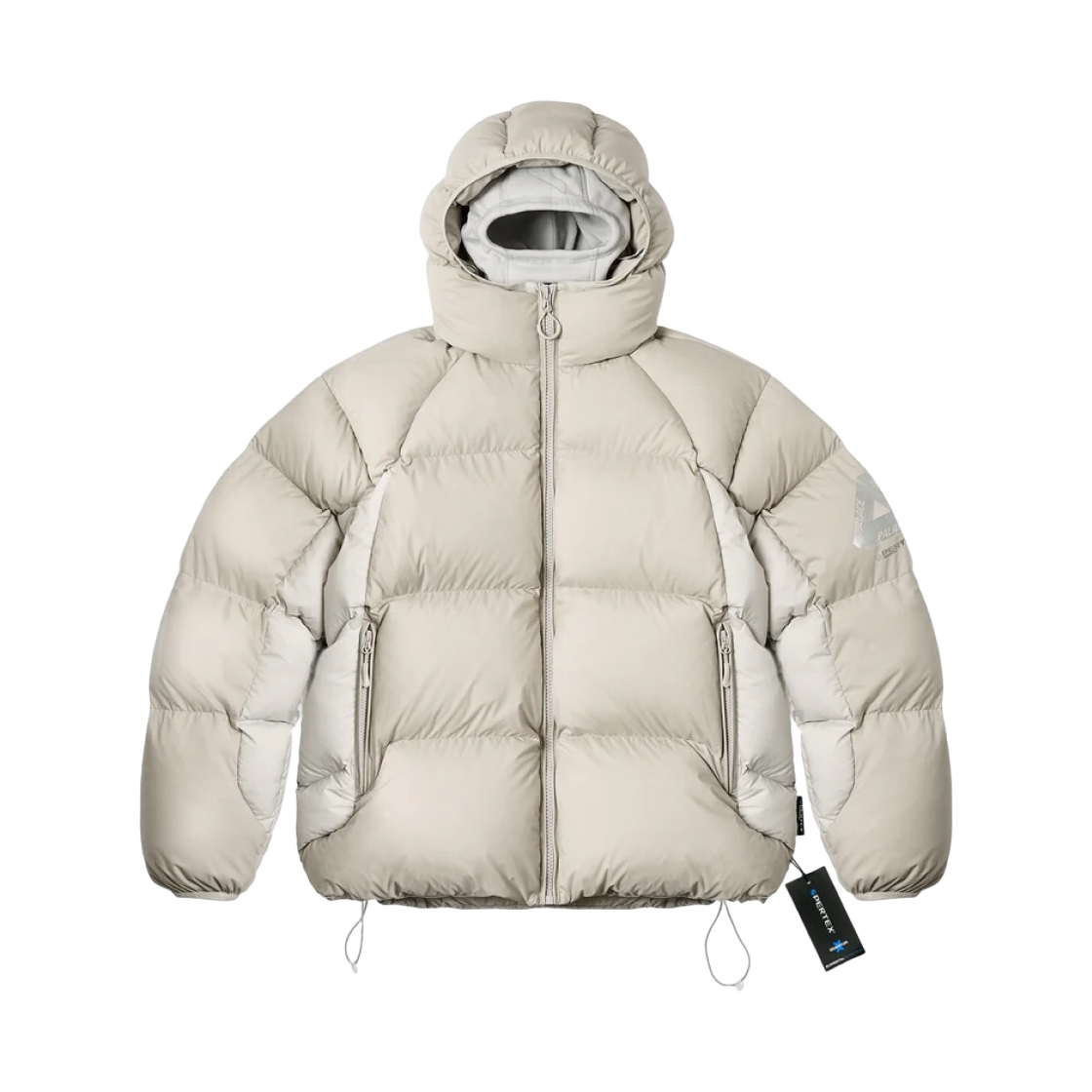 - Palace Pertex Matte Balaclava Puffa Stone Arctica - 23FW