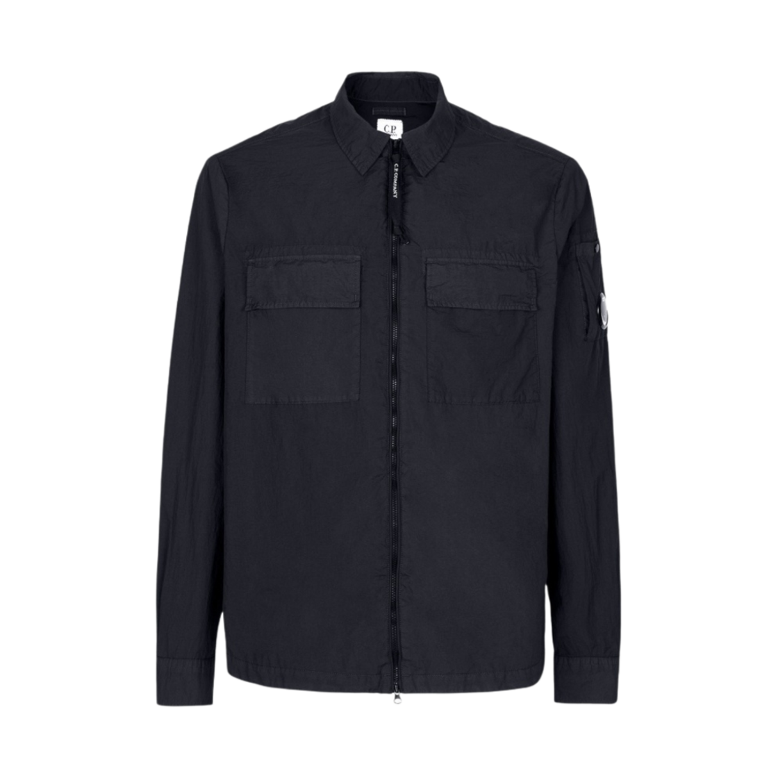 C.P. 컴퍼니 테일론 L 지퍼 오버셔츠 네이비 - 22SS