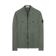 Stone Island 10104 Old Treatment Garment Dyed Overshirt Musk Green - 24SS