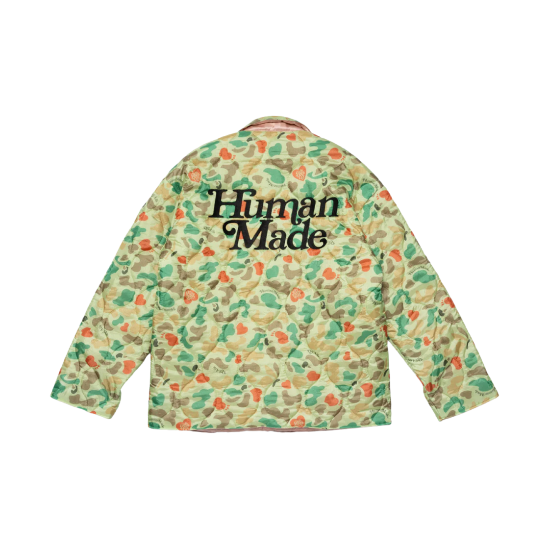 휴먼 메이드 x 베르디 걸스 돈 크라이 하트 카모 자켓 그린(Human Made x Verdy Girls Don't Cry Heart Camo Jacket Green) - 3