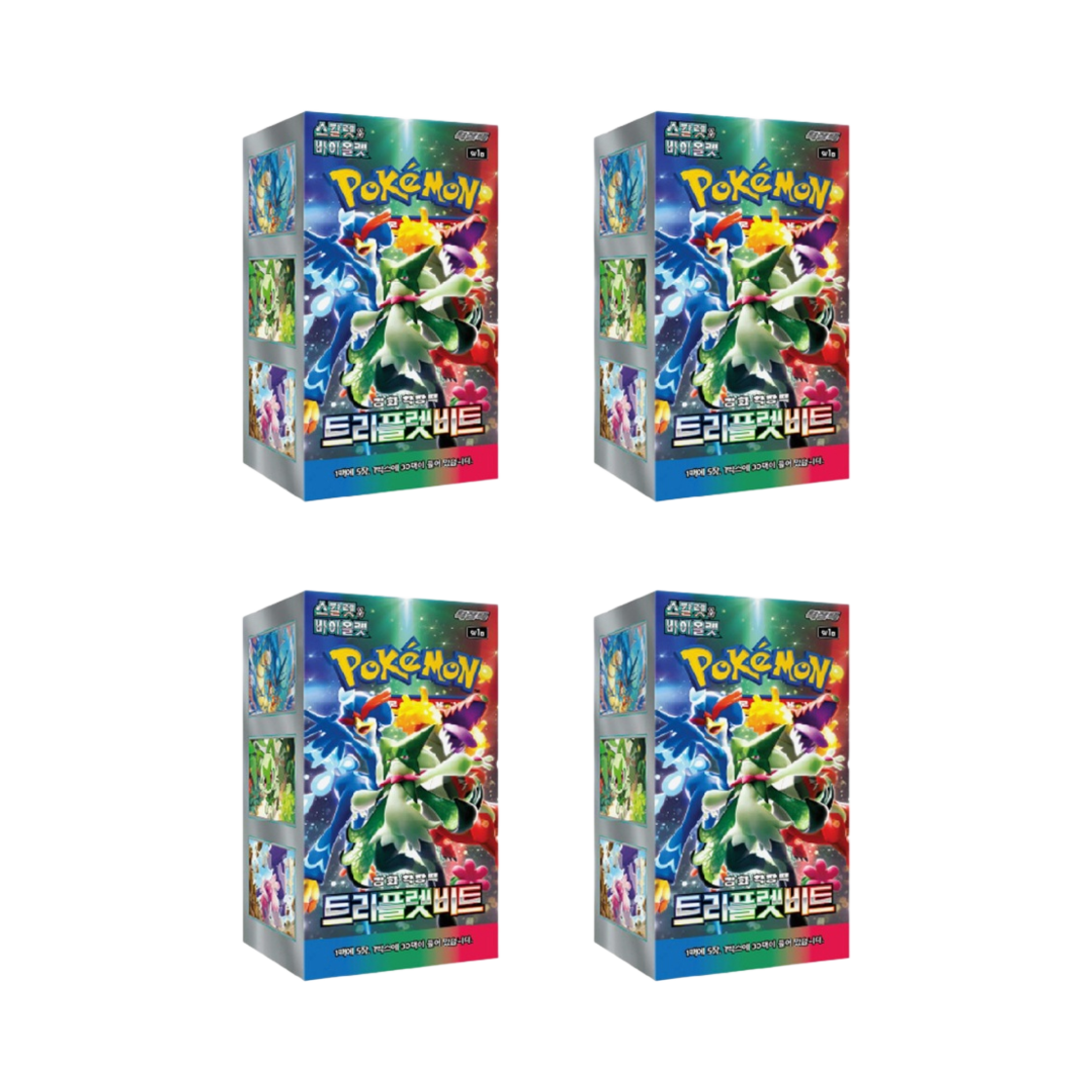 포켓몬 TCG 스칼렛 & 바이올렛 확장팩 트리플렛비트 4박스 (총 120팩)(Pokemon TCG Scarlet & Violet Expansion Pack Tripletbeat 4 Boxes (Total Pack of 120))