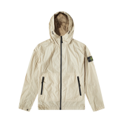 Stone Island 40522 Crinkle Reps Nylon Garment Dyed Hooded Jacket Dove Grey - 23SS