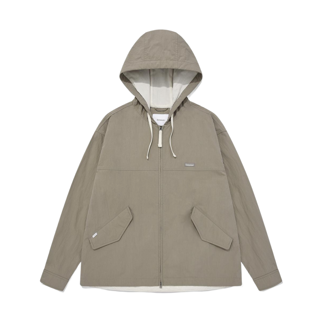 커버낫 코튼 후디 자켓 베이지(Covernat Cotton Hoodie Jacket Beige)