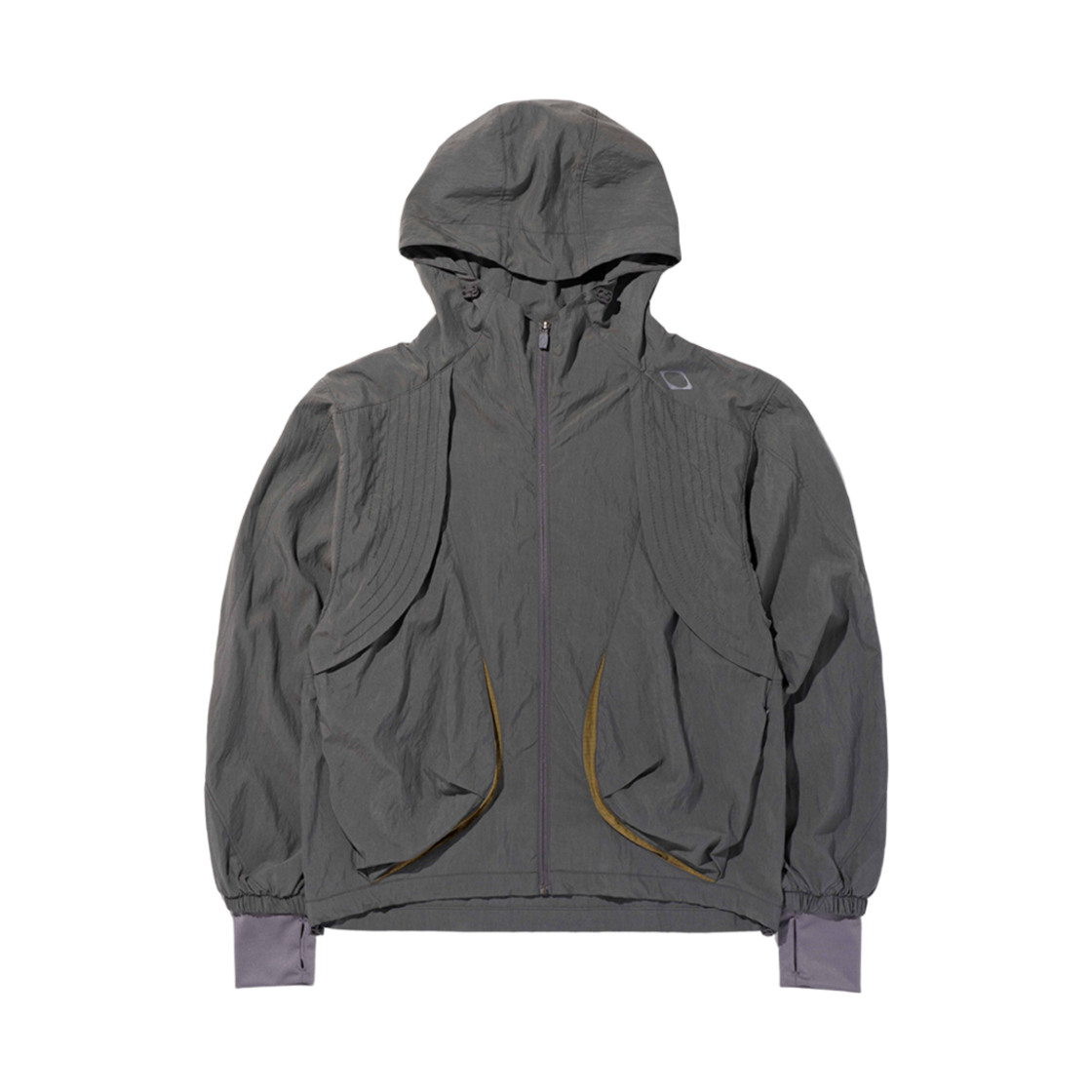 미스치프 쓰레드라인 커브 윈드브레이커 차콜(Mischief Threadline Curve Windbreaker Charcoal)