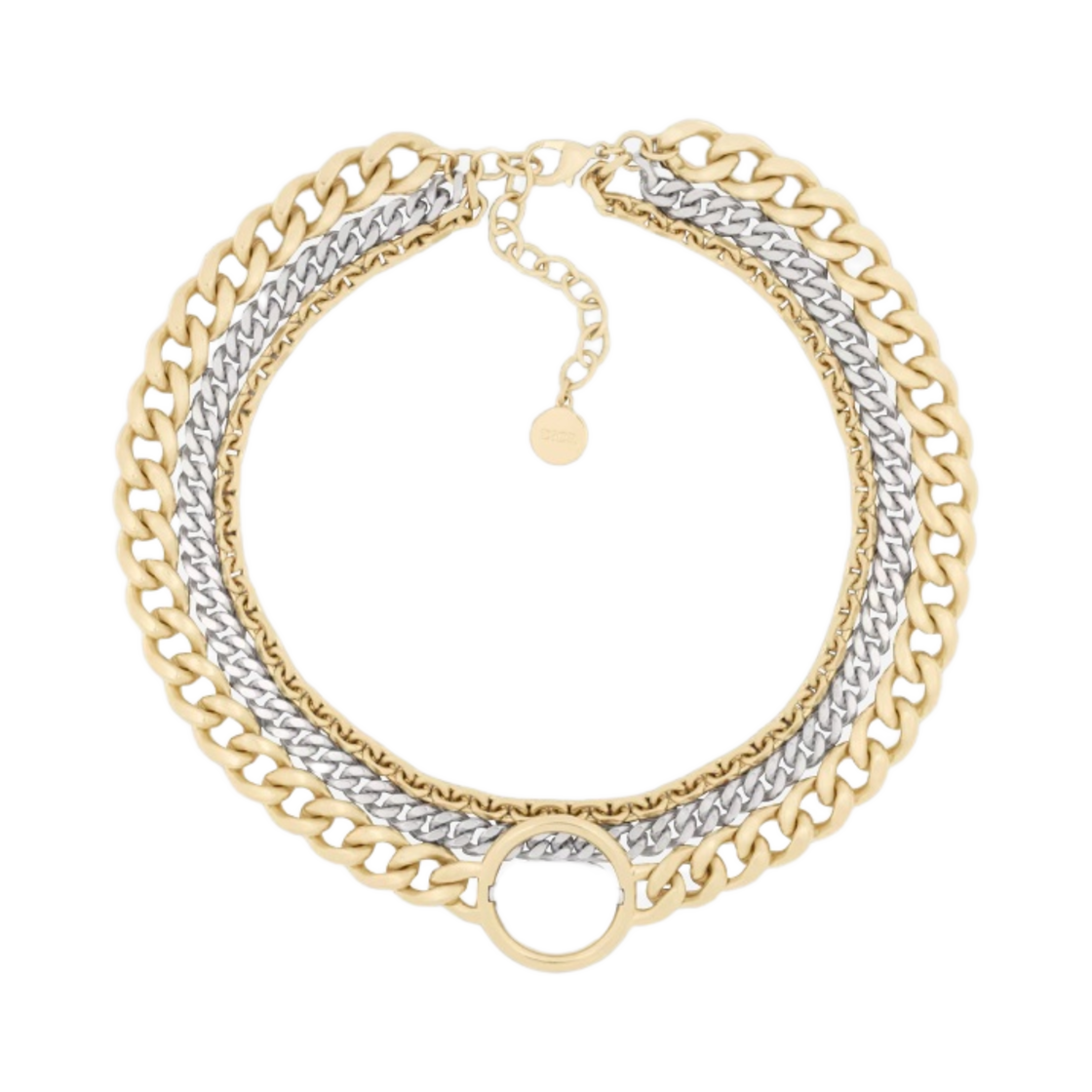 (W) 디올 30 몽테뉴 네클리스 골드 피니쉬 실버 피니쉬 메탈((W) Dior 30Montaigne Necklace Gold Finish Silver Finish Metal) - 1