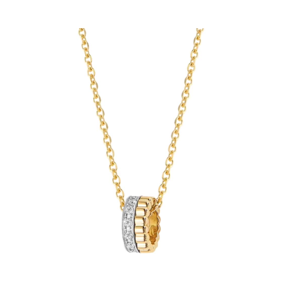 부쉐론 콰트로 레디언트 에디션 미니 펜던트 옐로우 골드 화이트 골드 다이아몬드(Boucheron Quatre Radiant Edition Mini Pendant Yellow Gold White Gold Diamond)