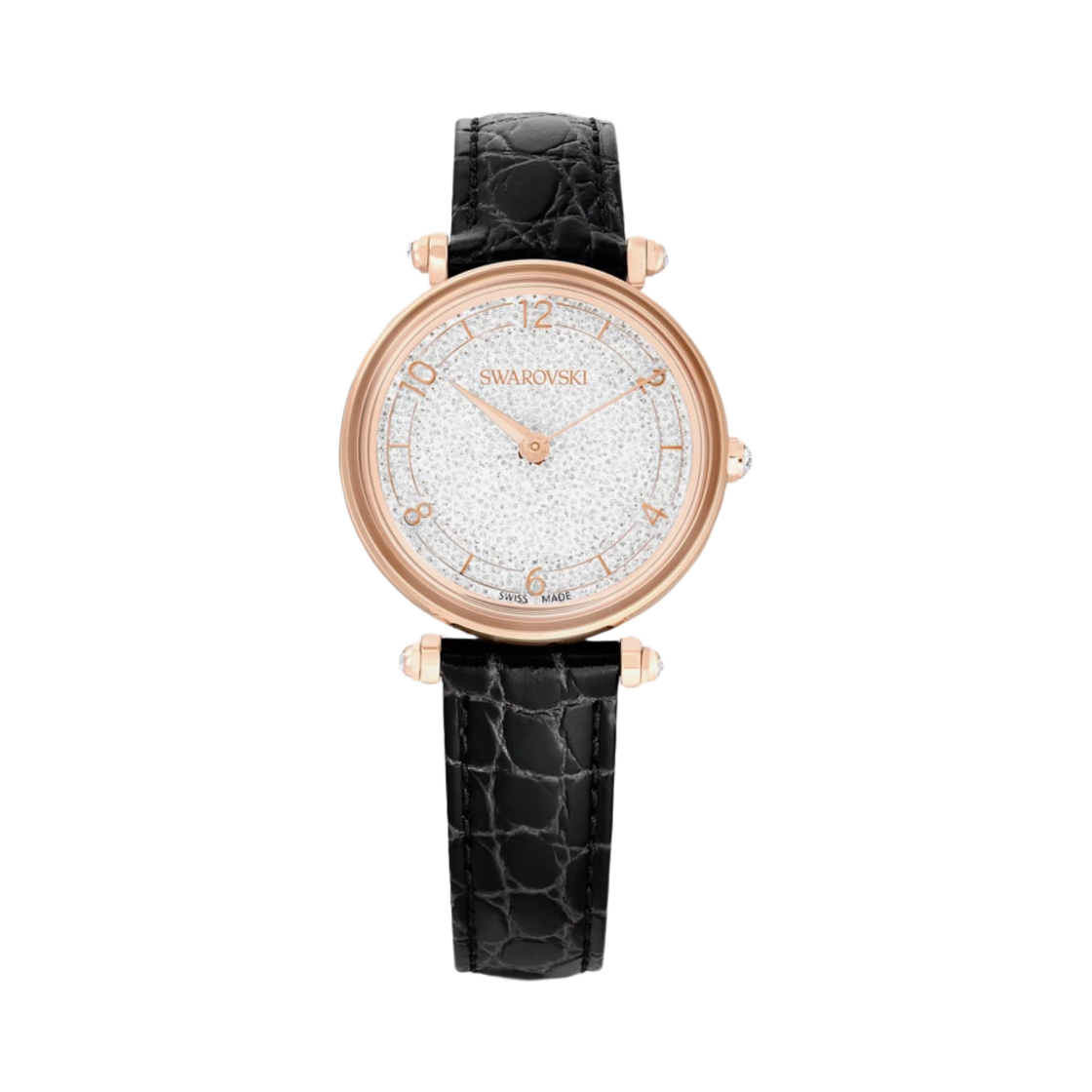 5653359 (W) Swarovski Crystalline Wonder Watch Black Rose Gold