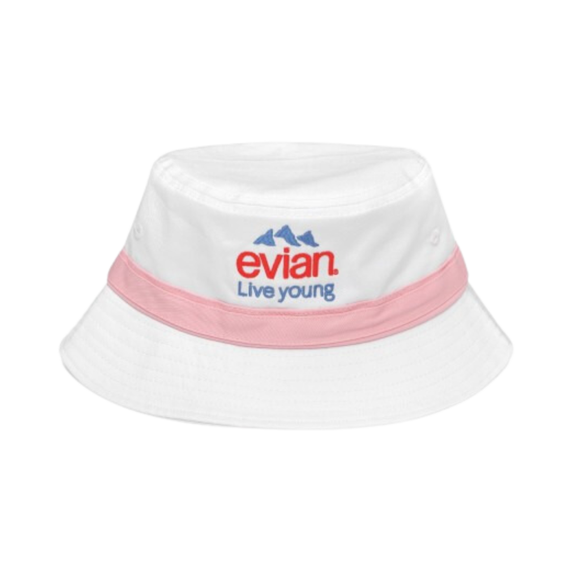 - Malbon Golf x Evian Bucket Cap White Pink