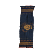 Kapital Felted Wool Coptic Skull Scarf Navy