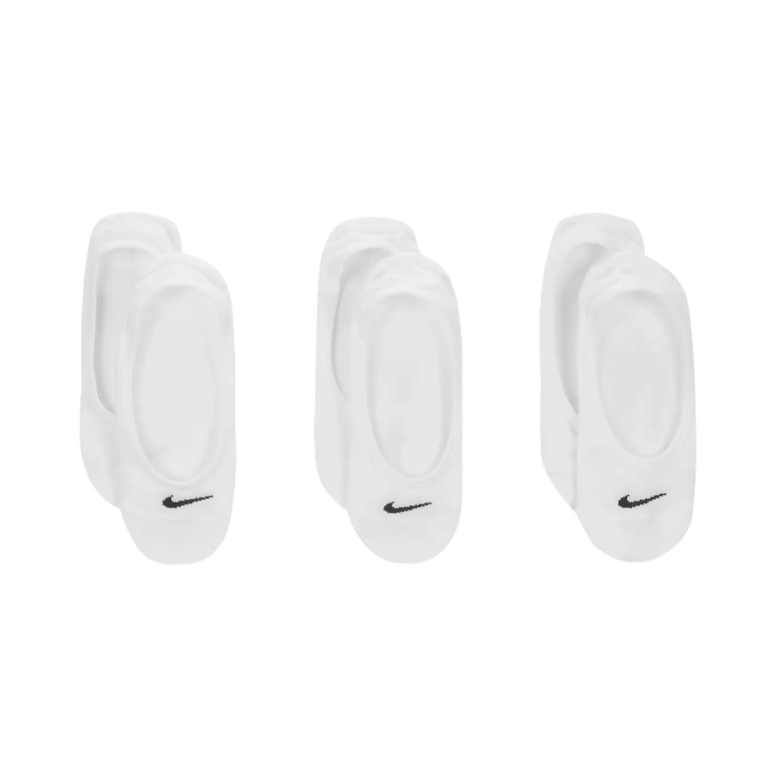 나이키 에브리데이 라이트웨이트 트레이닝 푸티 삭스 화이트 블랙 (3개입/국내 정식 발매 제품)(Nike Everyday Lightweight Training Footie Socks White Black (3 Pack/Korean Ver.)) - 1