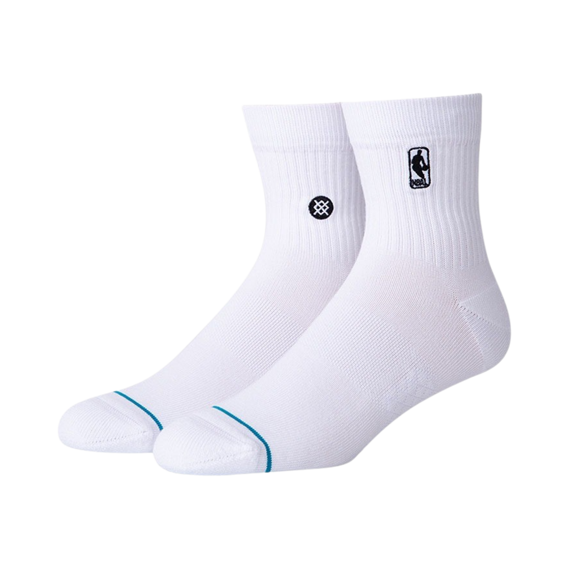 스탠스 x NBA 로고맨 쿼터 화이트(STANCE X NBA Logoman Quarter White)