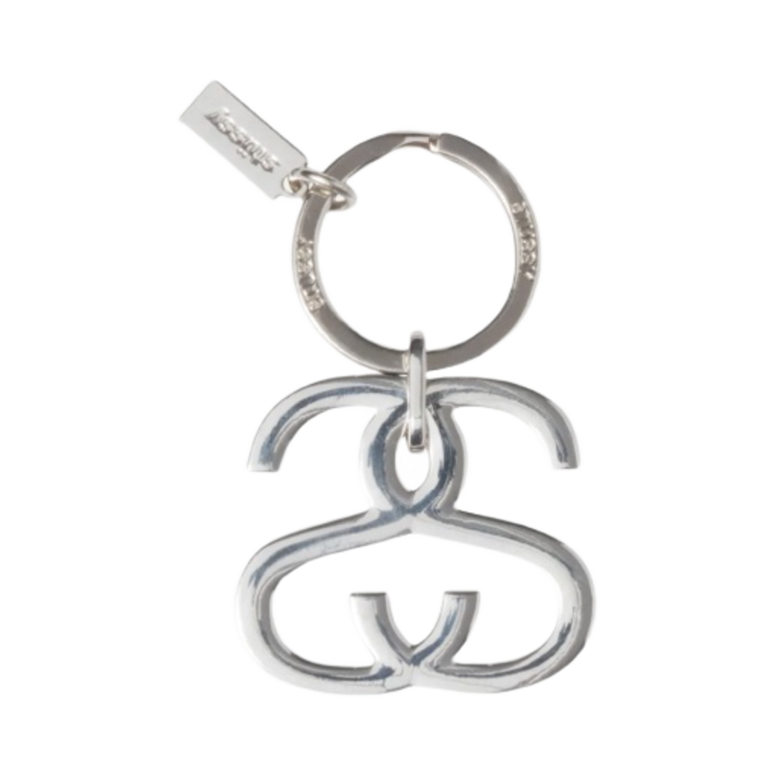 스투시 SS 링크 키체인 실버(Stussy SS Link Keychain Silver)