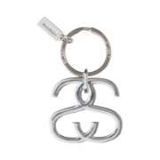 Stussy SS Link Keychain Silver