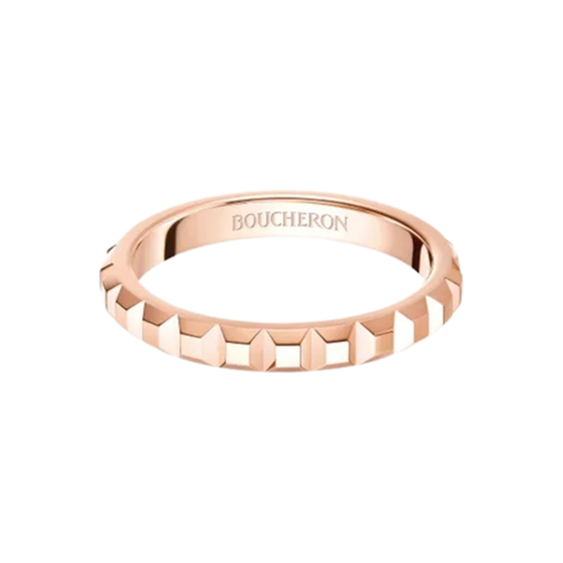 부쉐론 클루 드 파리 웨딩 밴드 18K 핑크 골드(Boucheron Clou De Paris Wedding Band 18K Pink Gold)