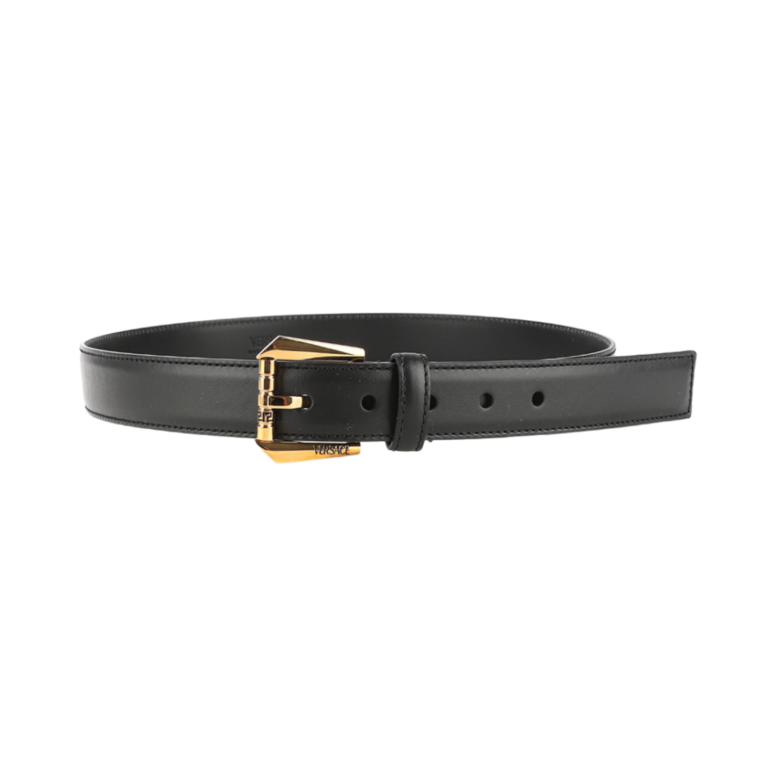 1008373-DVTP1-1B00V (W) Versace Calfskin Belt Black Gold