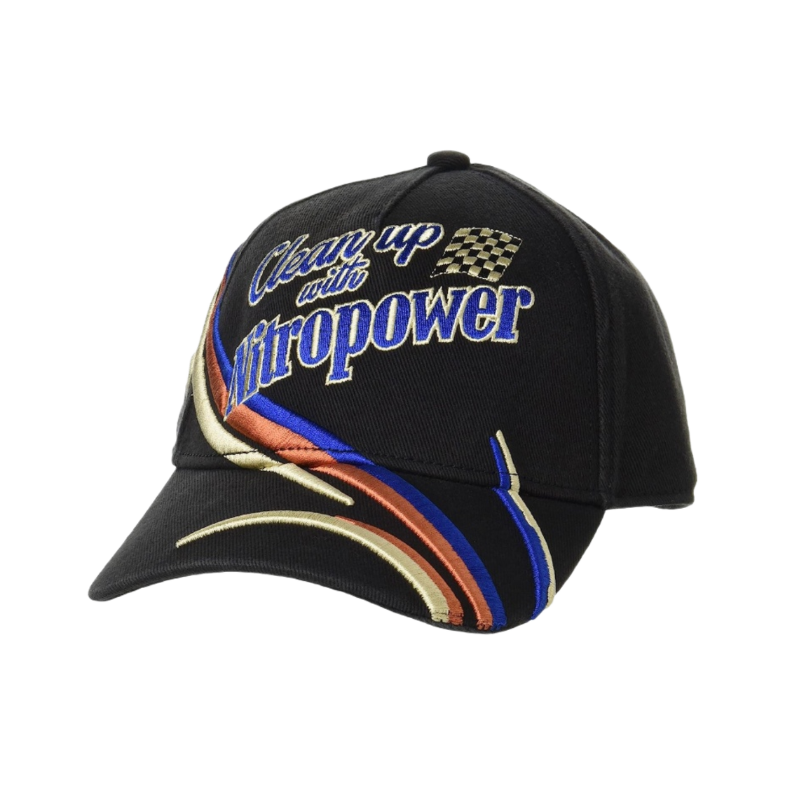 디젤 레이싱 자수 베이스볼 캡 블랙