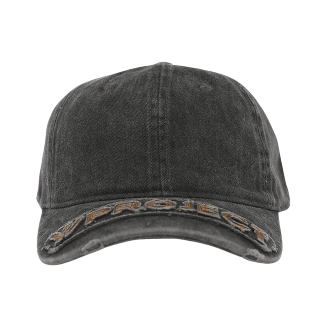 CAP02-S25 Y/Project Distressed Baseball Cap Vintage Black - 23FW