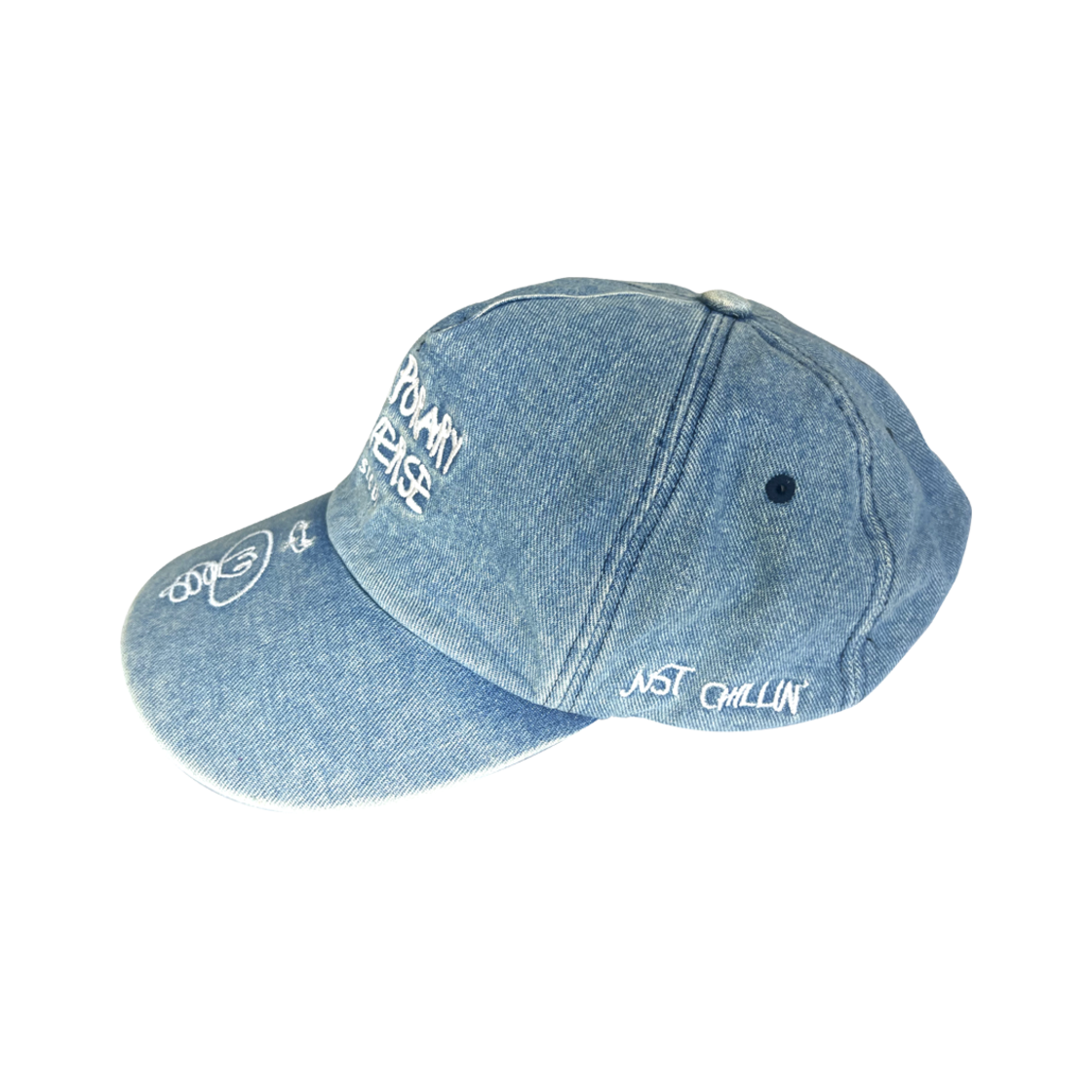 TU23BC2BU Temporary Universe Washed Denim Ball cap