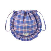 Emis Check String Eco Bag Blue