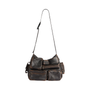 Balenciaga Superbusy Messenger Bag Used Effect Brown