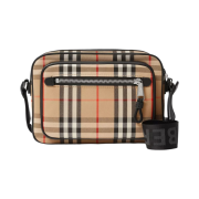 Burberry Vintage Check Leather Crossbody Bag Archive Beige