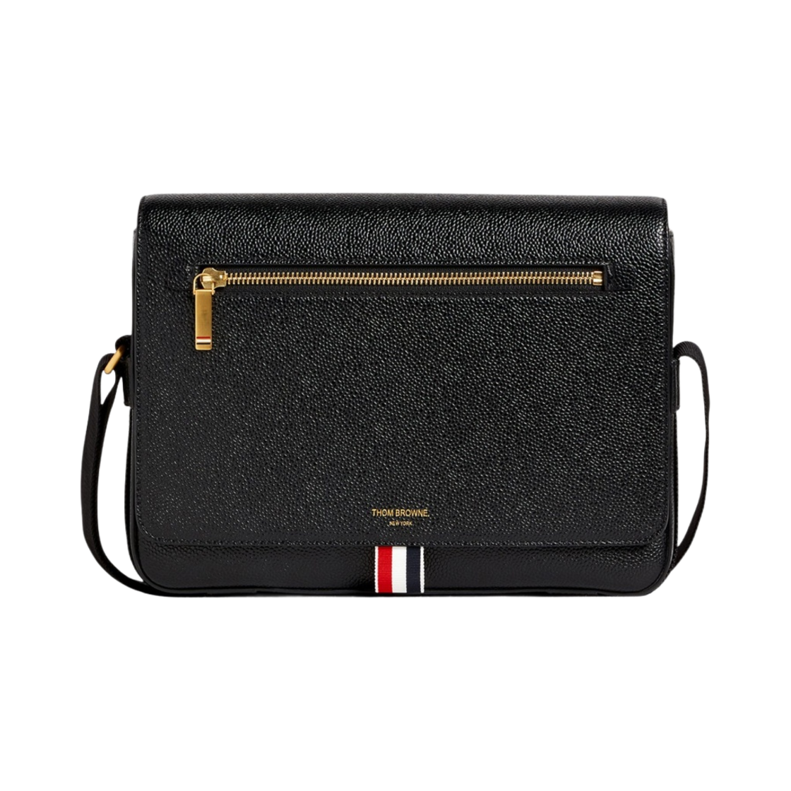 톰브라운 토날 스트랩 레더 리포터백 블랙(Thom Browne Tonal Strap Leather Reporter Bag Black)